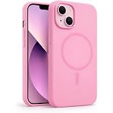 Coverzone İphone 13-14 ile Uyumlu Kadife İ&ccedil; Y&uuml;zeyli Premium Silikon Kılıf MagSafe ile Uyumlu Kablosuz Şarj Destekli Darbe Emi