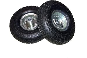 TMZ 2X 10"Inch Pneumatic Tyres Sack Truck Trolley Wheel Barrow New Tyre Garden Hand