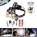 Produktbild LED CREE Scheinwerfer, Schutzhelme und andere 4 Modi 5t6 wasserdicht, hell, wiederaufladbare Scheinwerfer Taschenlampen, Hüte, Helmlampen, Wandern, Camping, Laufen, Auto Lichter, Fahrräder, Scheinwerfer 18650 inklusive Batterie