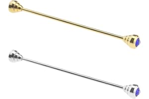 Create idea 2 szt. męski kołnierz bar krawat koszula szpilka kołnierz zapięcie krawat metalowa broszka przypinka do klapy męska koszula dekoracja dla mężczyzn chłopców ojca męża kochanka, 6.4cm,