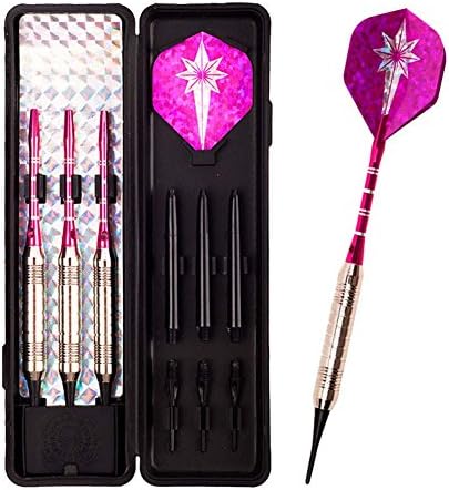 Spove Darts Set 18 Grams Soft Tip Brass Barrel Aluminum Shafts For Electronic Dartboard