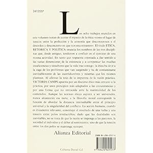 Ética, retórica y política (Alianza Universidad (Au))