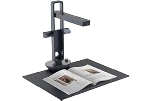 CZUR Aura Pro Scanner Livre Portable & Pliable, Scanner Rapide Documents avec Fonction OCR Multilingue, Numérisation des Formats A4 & A3 pour Bibliothèques et Bureau, Compatible Windows & macOS
