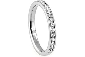 ENERGETIX-4YOU Magnetring mit glänzenden Swarovski Elements in weiß pink oder bunt Edelstahl poliert Energetix 4you