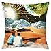 Produktbild Sotyi-ltd Another Earth Home Dekokissenbezug für Zuhause, Couch Bett, Auto, 45,7 x 45,7 cm