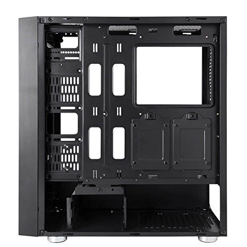 Mars Gaming MC7 - Caja de Ordenador Gaming  semitorre  ATX  Incluye 3 Ventiladores Frontales RGB 120mm  VGA hasta 341mm  Cristal Templado  Apta para Refrigeraci  n L  quida   Negro