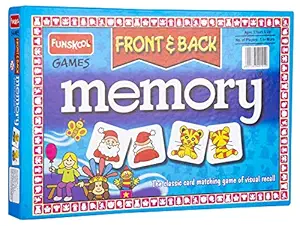 Funskool Games - Memory Front And Back, Educational matching picture game for children, kids & family, 1 - 4 players, 5 & above