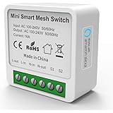 Mini Alexa Lichtschalter Unterputz, SIUES Smart Bluetooth-Lichtschalter mit Fernbedienung und Sprachsteuerung für AlexaAPP, D