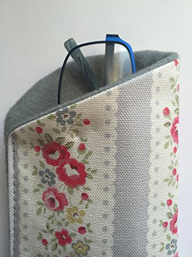 Glasses Case NEW made with Cath Kidston grey stripe material
