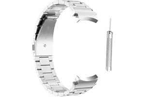 Bagima wymienne paski kompatybilne z Samsung Galaxy Watch4 40 44 mm, ze stali nierdzewnej, opaska na rękę, Galaxy Watch 4 Classic 46 mm 42 mm