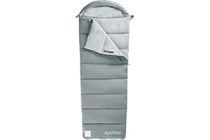 Naturehike Sac de Couchage À Capuche en Coton, 3 Saisons, Léger, Portable et Épissable, Rempli de Coton de Haute Qualité M180/M300, Adapté pour la Randonnée, Le Camping, L'alpinisme, en Intérieur