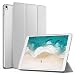 Produktbild MoKo Hülle für iPad Pro 10.5 Zoll 2017 - PU Leder Tasche Schutzhülle Schale Smart Case mit Translucent Rücken Deckel, mit Auto Schlaf / Wach Funktion und Stanfunktion für Apple iPad Pro 10.5 Tablet, Silber