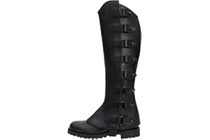 YUNCHONGUK Mittelalter Stiefelüberzieher,Pirate Stiefelstulpen Herren Damen,Mittelalter Stiefel Gamaschen,Mittelalter Kostüm Herren,Steampunk Accessoire für Fasching Kostüme Cosplay,Halloween,Ritter,Krieger