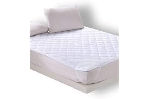 SPAZIOTESSILE Topper Copri Materasso Salvamaterasso Trapuntato Igenico Con Elastici 3 Misure RM(Matrimoniale 180x200)