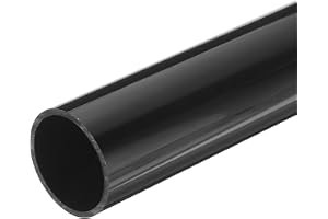 QUARKZMAN PVC runt rör, 35,2 mm x 40 mm, ID x OD ventilationsrör, plast ventilationskanal, kabelrör, 20 cm lång, tomt rör, el