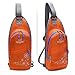 Produktbild Freizeit Sling Rucksack Nylon Undurchlässig Tragbar Fahrrad fahren Klettern Reisen Schule Große Kapazität Männer und Frauen Sling Bag , orange