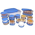 Princeware SF Package Container Set, 18-Pieces, Blue