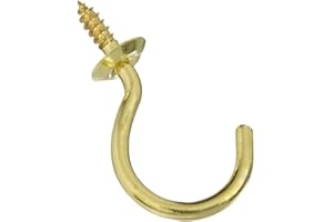 National Hardware V2021 Crochet porte-gobelet en laiton massif 3,8 cm