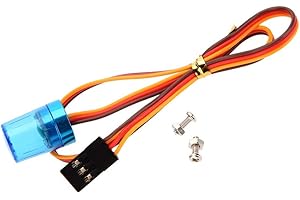 KEEDA Ultra Bright LED Police Lights Rotating Flashing Lamp for 1/10 1/8 RC Model Police Firefighting Ambulance Car Lighting (Blue)