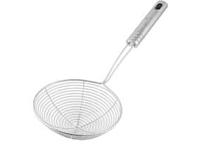 GUOJIWU 1pc Cuisine Skimmer Skimmer Araignée Multi Function Métal Casseroles Net Portable Skimmer cuisson Filtre Friture à Skim cuillère de nouilles Passoire