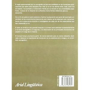 Lexicografía española (Ariel Letras)