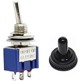 Alkatronik Mts-103 Mini Toggle Anahtar 3a 250v On/Off/On 3 Pin 3 Uyumlu Pozisyon Su Ge&ccedil;irmez Başlık