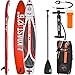 Produktbild Skiffo Koast 12.6 Sup 381 x 76 x 15 cm Inflatable Isup aufblasbar Alu-Paddel Stand up Paddle Board Set Pumpe Surfboard Paddelset