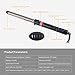 CkeyiN® Hair Curler Ceramic Curling Iron Wand Barrel Curling Styling Tongs 360 Degree Rotating Clip 5 Temperature Adjustable for Men Women (9mm)