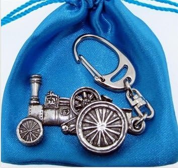 Gr8selectionsGr8selections Pewter Traction Engine Key Ring