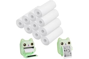 Ainiv Papier termiczny 10 rolek, 57 mm x 22 mm papier termiczny do aparatów natychmiastowych, przenośny papier do drukarek do aparatów fotograficznych dla dzieci, papier do drukarek termicznych