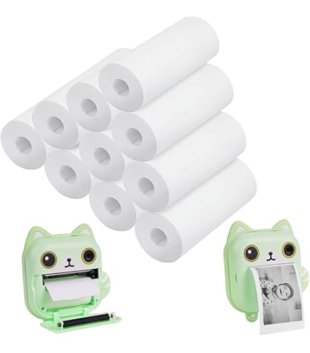 3 Rotoli Di Mini Carta Per Stampante, Carta Termica, Adesivi Stampabili Per Stampanti Termiche Tascabili - Foto 9