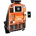 Produktbild IACON Auto Rücksitz Organizer mit USB-Schnittstelle für Baby PU Leder iPad Mini Halter, Rückenlehnenschutz Auto Organizer, Aufbewahrungstasche Trittmatte Reise (Braun) (1pc)