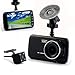 Produktbild GEREE Full HD 1080p 10,2 cm IPS Bildschirm Auto Dash Cam F2.0 Big Eye Dual Objektiv Auto DVR mit Kamera hinten, 140 Grad Weitwinkel, Nachtsicht, ldws, fcws, WDR, Loop Aufnahme, G-Sensor Funktion