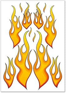 Racing Sticker Flames