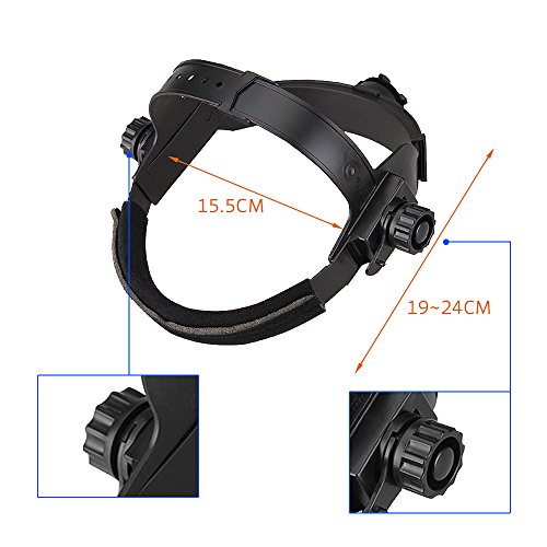 NUZAMAS solarbetrieben Schweißschutzschild Maske Schweißen Face Schutz für Arc Tig Mig Schleifen Plasma Schneiden mit verstellbarem Shade-Reihe DIN4/9-13 UV/IV Schutz DIN16 - 3