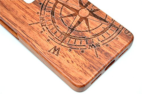 Holzsammlung Huawei Mate S Funda de Madera - Br  jula de palo de rosa - Natural Hecha a mano de Bamb   Madera Carcasa Case Cover