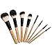 USpicy Make Up Brushes 8 Pieces Professional Soft Makeup Brush Set (Wooden Brown)