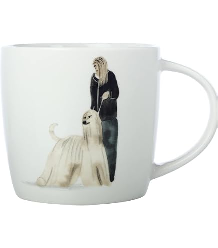 Maxwell & Williams Tazza Da Caffè 400ml Best Furry Friends - Porcellana Con Motivo Cane Colorato, Regalo In Scatola