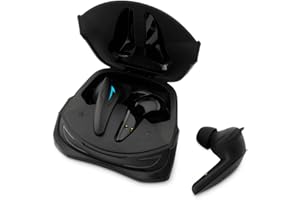 COOLBOX DeepGaming GT1Pro - Auriculares Inalámbricos Bluetooth 5.3 con Cancelación de Ruido, Micrófono, 24h de Autonomía, RGB, Baja Latencia, Resitencia al Agua IPX4, Control Táctil. Negro