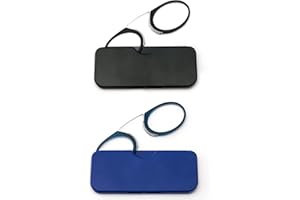 Kodilin Occhiali da Lettura 2.0 Mini Lettore di Naso a Clip per Uomini e Donne, Occhiali da Lettura Flessibili Portatili Antiscivolo Nero + blu