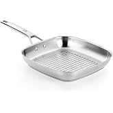 BRA Signature | Stripe Grill 11", Non-Stick Stainless Steel | Ergonomic handle, suitable for all types of kitchens