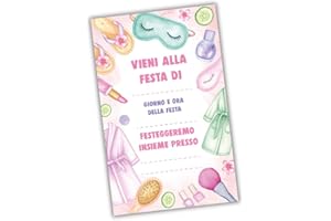 PRINTSERVIS Inviti di Compleanno – Set da 30 Pezzi | Carta Spessa 350gr | Per Feste Magiche da Ricordare (MakeUpArtist)