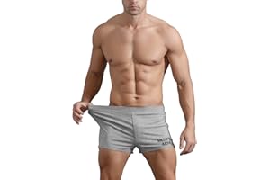 Muscle Alive Hombres Gimnasio Culturismo Rutina de Ejercicio Men Pantalones Cortos Algodón