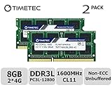 DDR3L  1600MHz  PC3-12800  204 Pin  Unbuffered  Non-ECC  1.35V  CL11  Dual Rank  2Rx8 based  256x8