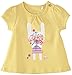 Kite Baby-Girls Bunny and Bouquet Round Collar Short Sleeve T-Shirt, Yellow (Primrose), 0-3 Months