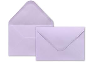 NEUSER PAPIER Neuser Carta 80 g/m2 Buste B6 175 X 125 mm, adesivo umido 50 Umschläge Lilla