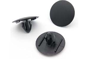 VVO Fasteners- Grapas de Plástica Negras. Para Aislamiento y insonorización del capó. Compatibile con Toyota Aygo, Yaris, C-HR, RAV4, Auris, Prius, Avensis, Land Cruiser, (10 pzas)