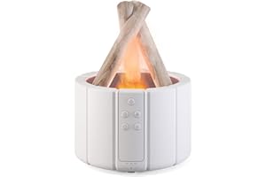 Dzaayediiy Bonfire Humidifier, 280ml Essential Oil Diffusers Flame Diffuser New Bonfire Aromatherapy Machine Flame Aroma Diffuser Essential Oil Diffusers for Home, Bedroom and Office