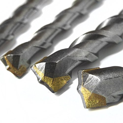 S&R Hammerbohrer SDS-Bohrer-Set, Betonbohrer SDS Plus 6-tlg : 5,6,8 x 110mm; 6, 8, 10 x 160 mm in Kunststoffbox für Beton,Granit, Stein. Bohrer für Bohrhammer und Schlag-Bohrmaschine - 3