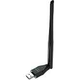 VegGieg 650 Mbps 2.4GHz/5GHz Dual Band Receiver Transmitter USB WiFi Adapter